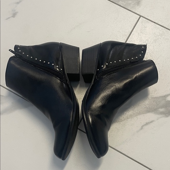 Esprit Black Ankle Boots with Silver Accents - Picture 2 of 13
